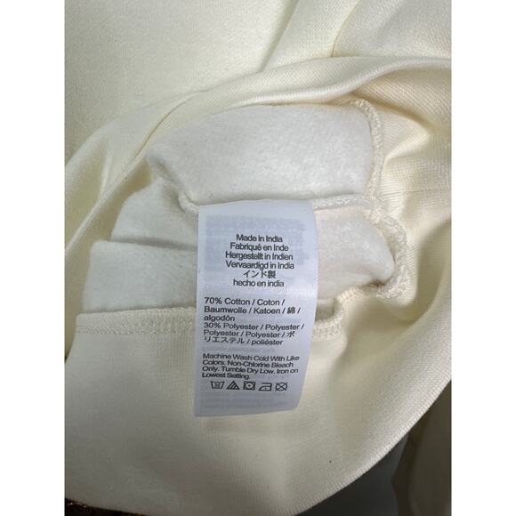 J.Crew NWT Women’s Cream Button Shoulder Solid Crewneck Pullover Sweater size S - Picture 4 of 7